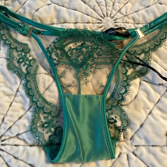 (NWT) Honey Birdette Gabrielle Emerald Briefs - Picture 6 of 9